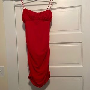 Too small on me and forgot to return in time. It’s a red princess Polly dress.